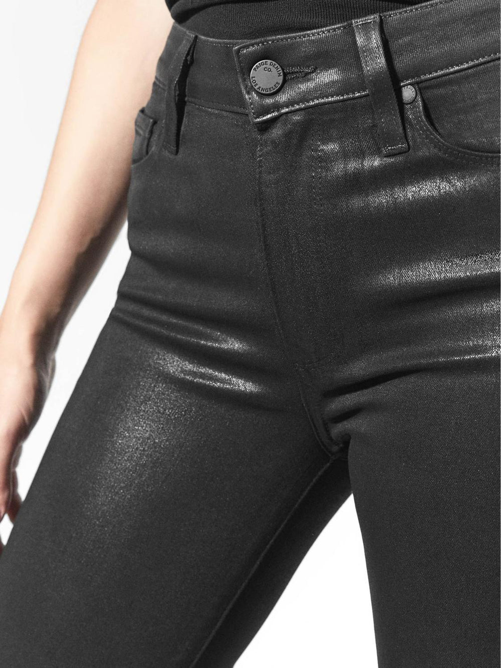Reiss Jeans | Hoxton Paige High Coated Skinny Jeans Black - Women