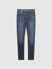 Reiss Jeans | James Jersey Slim Fit Washed Jeans Washed Indigo - Men