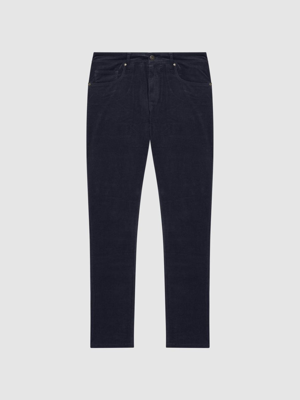Reiss Jeans | Lennox Paige High Stretch Slim Fit Corduroy Jeans Deep Anchor - Men