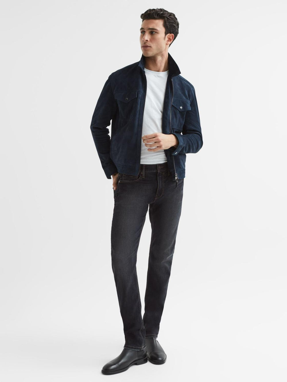Reiss Jeans | Lennox Paige Slim Fit High Stretch Jeans Thorpe - Men