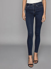 Reiss Jeans | Lux Mid Rise Skinny Jeans Indigo - Women