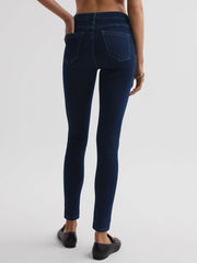 Reiss Jeans | Lux Mid Rise Skinny Jeans Indigo - Women