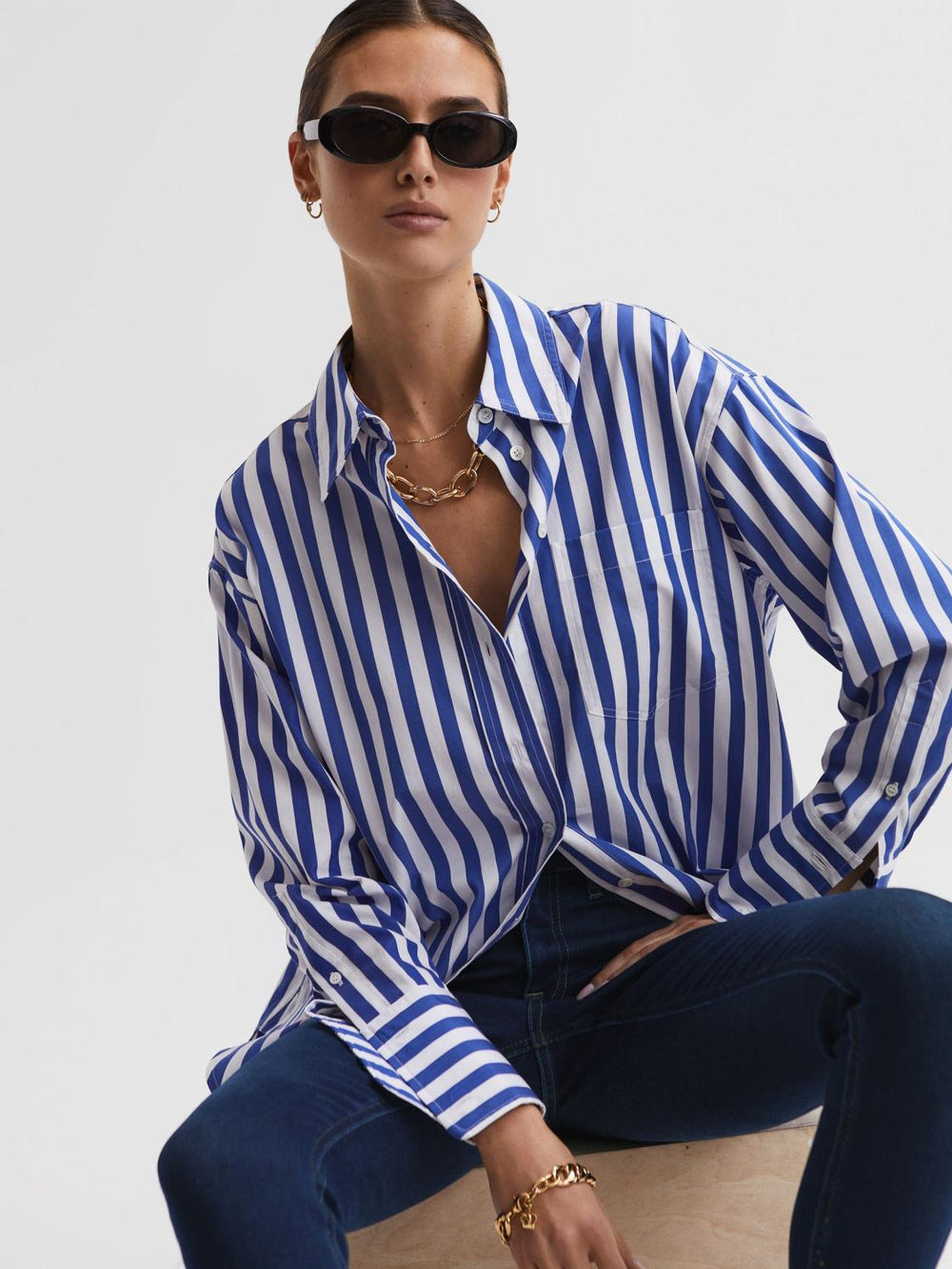 Reiss Jeans | Lux Mid Rise Skinny Jeans Indigo - Women