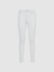 Reiss Jeans | Lux Mid Rise Skinny Jeans White - Women
