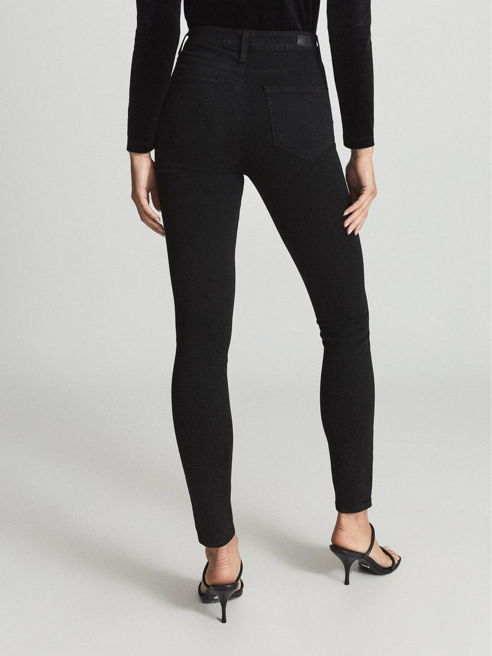 Reiss Jeans | Margot Paige High Rise Stretch Skinny Jeans Black - Women