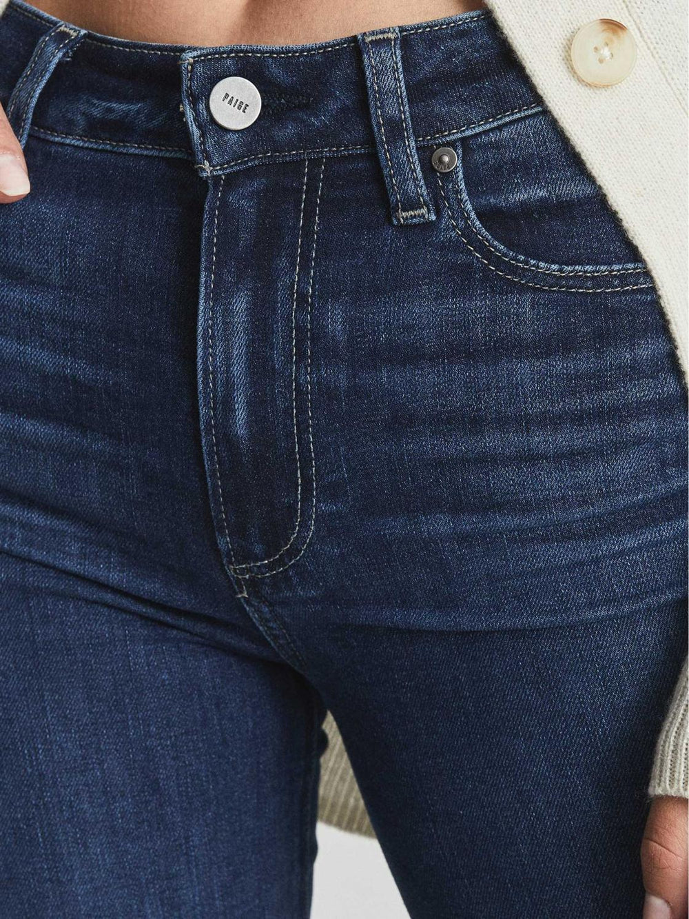 Reiss Jeans | Margot PAIGE Skinny High Rise Jeans Dark Blue - Women