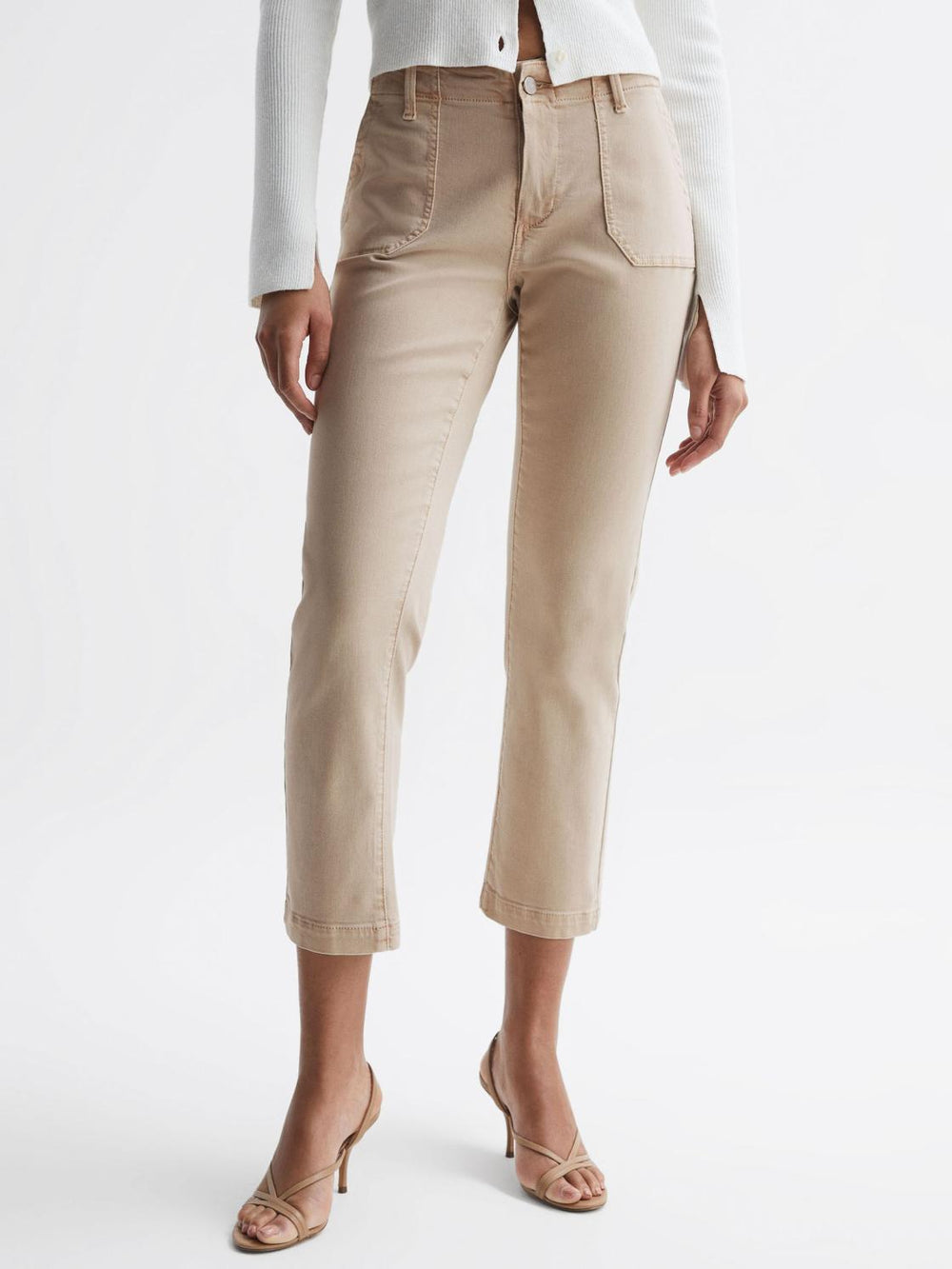 Reiss Jeans | Mayslie Paige High Rise Straight Leg Jeans Vintage Warm Sand - Women