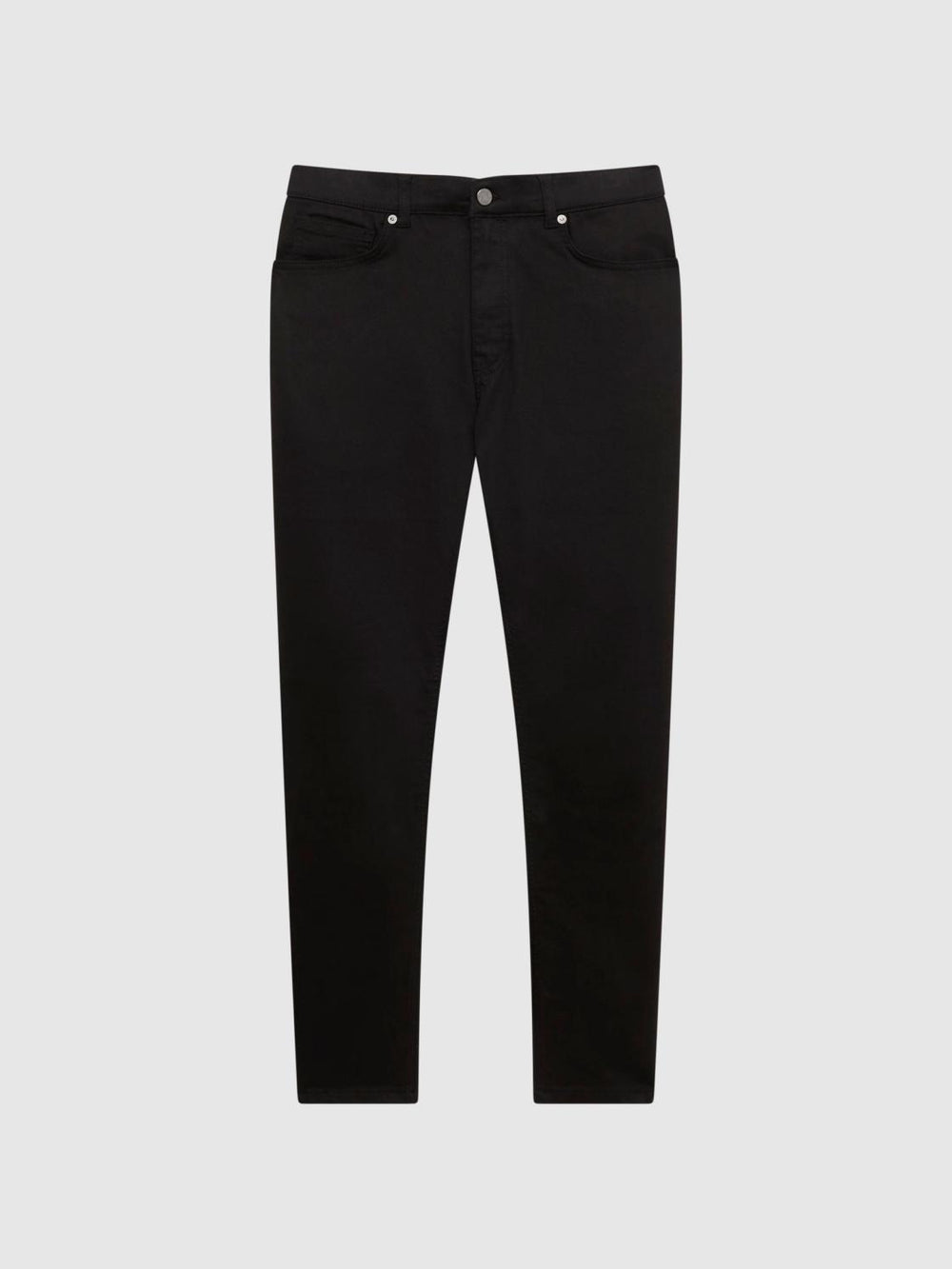 Reiss Jeans | Rufus Tapered Slim Fit Jersey Stretch Jeans Black - Men
