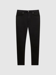 Reiss Jeans | Rufus Tapered Slim Fit Jersey Stretch Jeans Black - Men