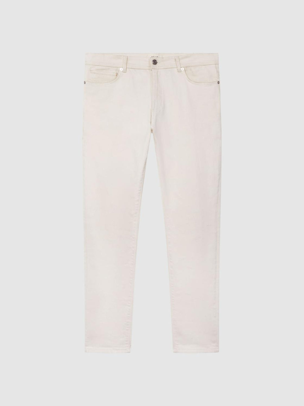 Reiss Jeans | Santorini Tapered Slim Fit Stretch Jeans Ecru - Men