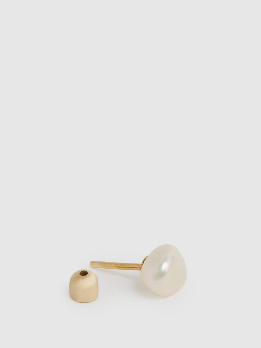 Reiss Jewellery | Baroque Maria Black Stud Earring Gold - Women