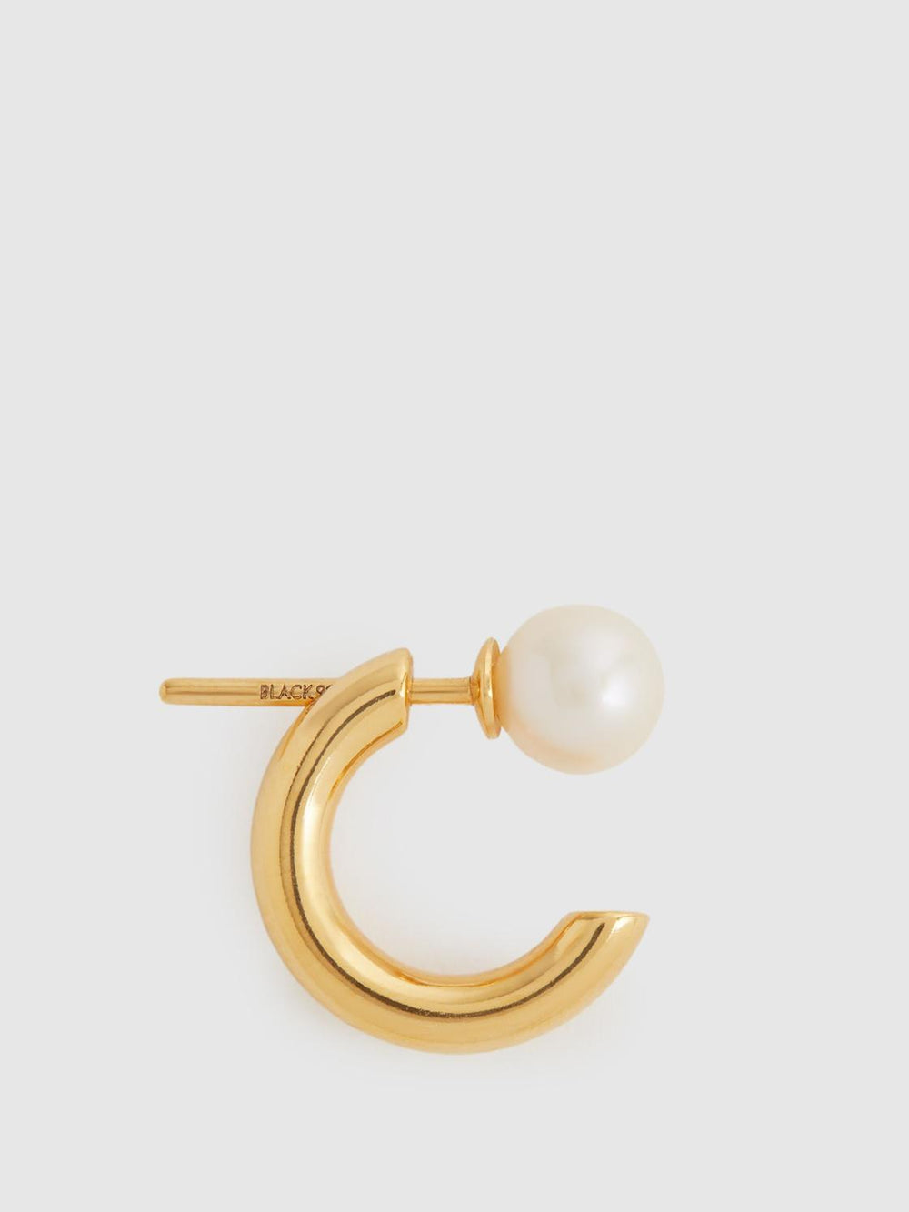 Reiss Jewellery | Frida Maria Black Pearl Earring Gold - Women