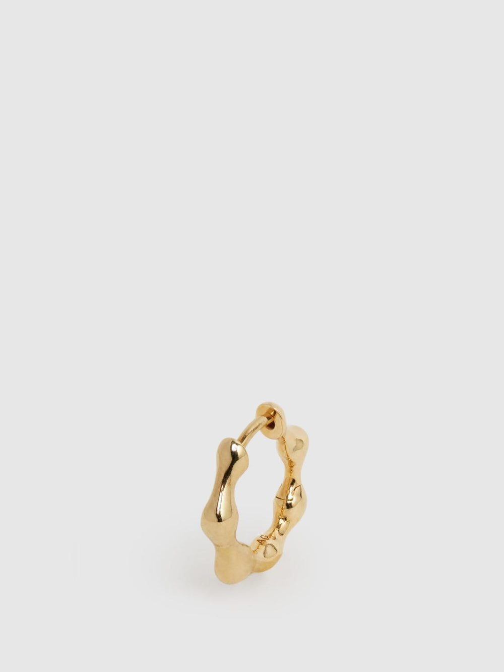 Reiss Jewellery | Milla 11 Maria Black Huggie Earring Gold - Women