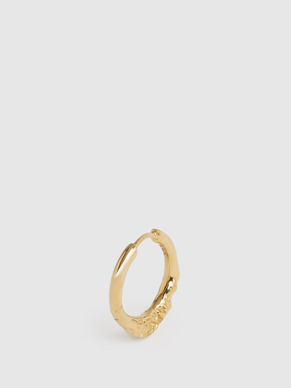 Reiss Jewellery | Miro 8 Maria Black Huggie Earring Gold - Women