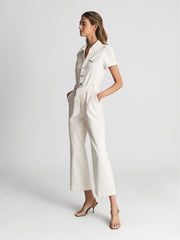 Reiss Jumpsuits | Anessa Paige Anessa Denim Jumpsuit Ecru - Women