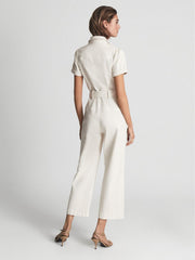 Reiss Jumpsuits | Anessa Paige Anessa Denim Jumpsuit Ecru - Women
