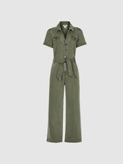 Reiss Jumpsuits | Anessa Paige Anessa Denim Jumpsuit Green - Women
