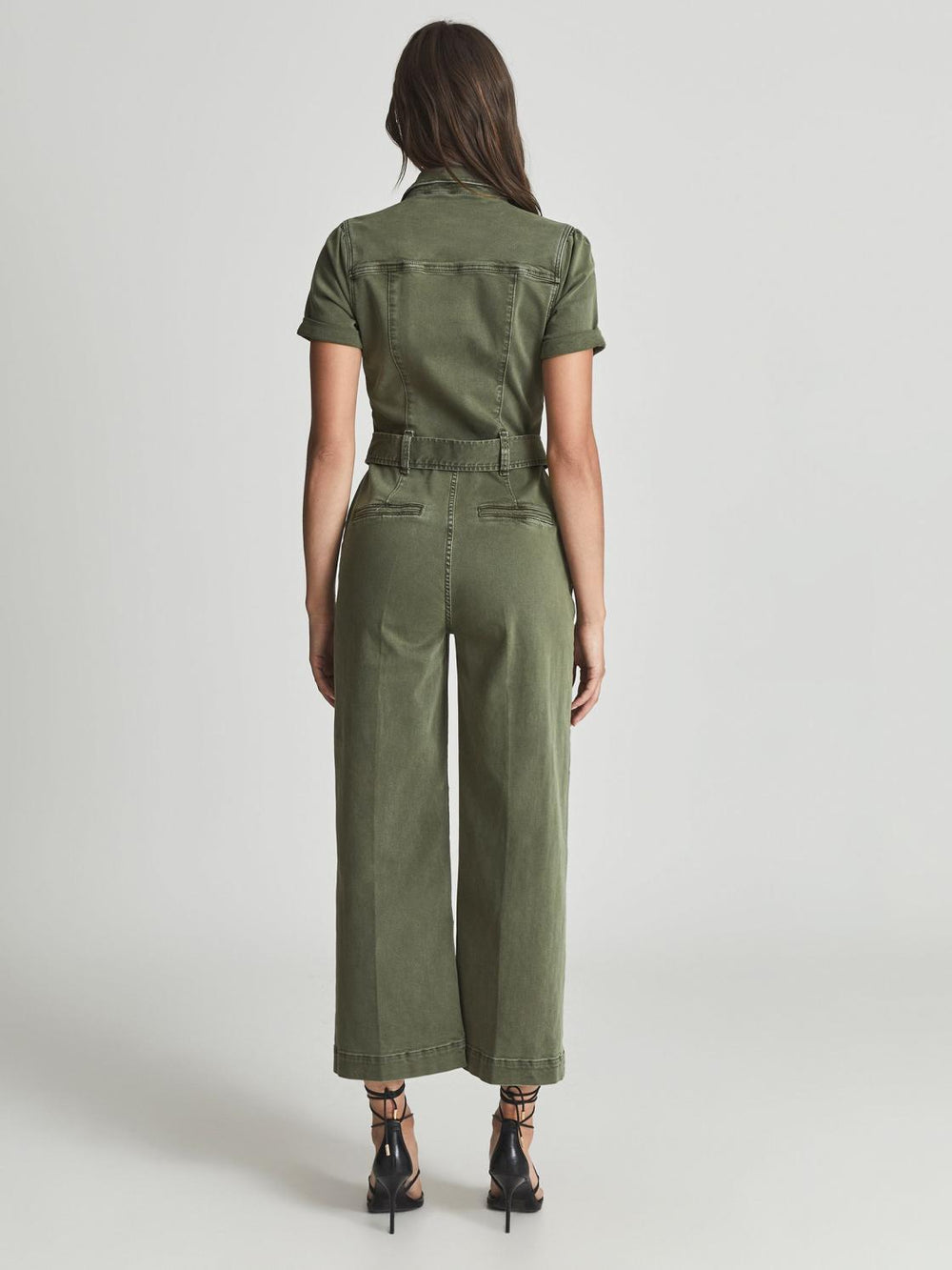 Reiss Jumpsuits | Anessa Paige Anessa Denim Jumpsuit Green - Women