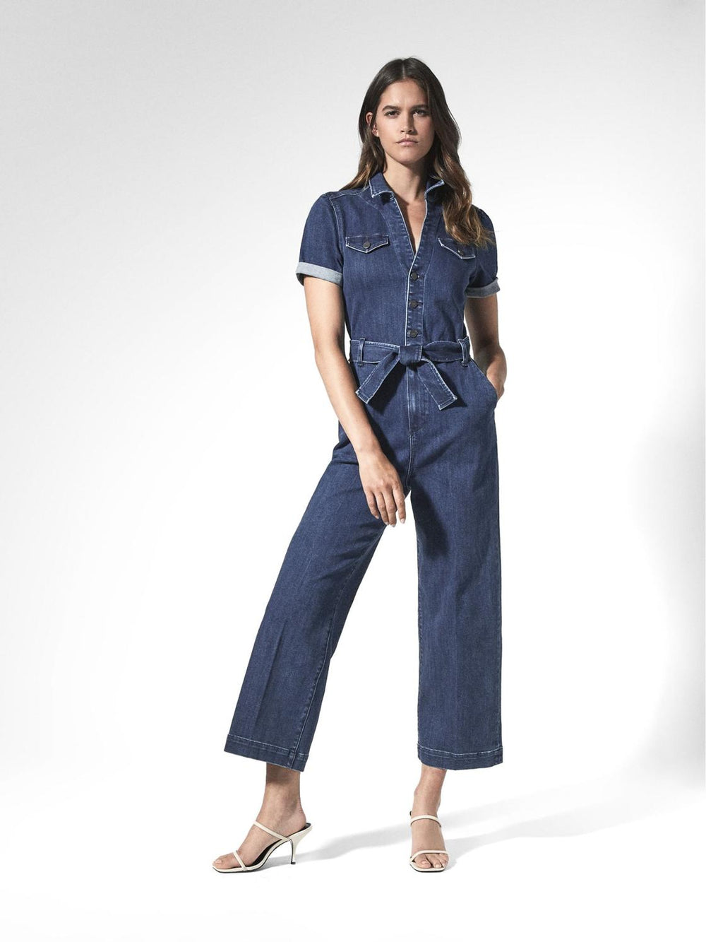Reiss Jumpsuits | Anessa Paige Anessa Denim Jumpsuit Mid Blue - Women