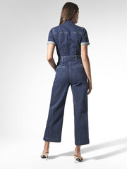 Reiss Jumpsuits | Anessa Paige Anessa Denim Jumpsuit Mid Blue - Women