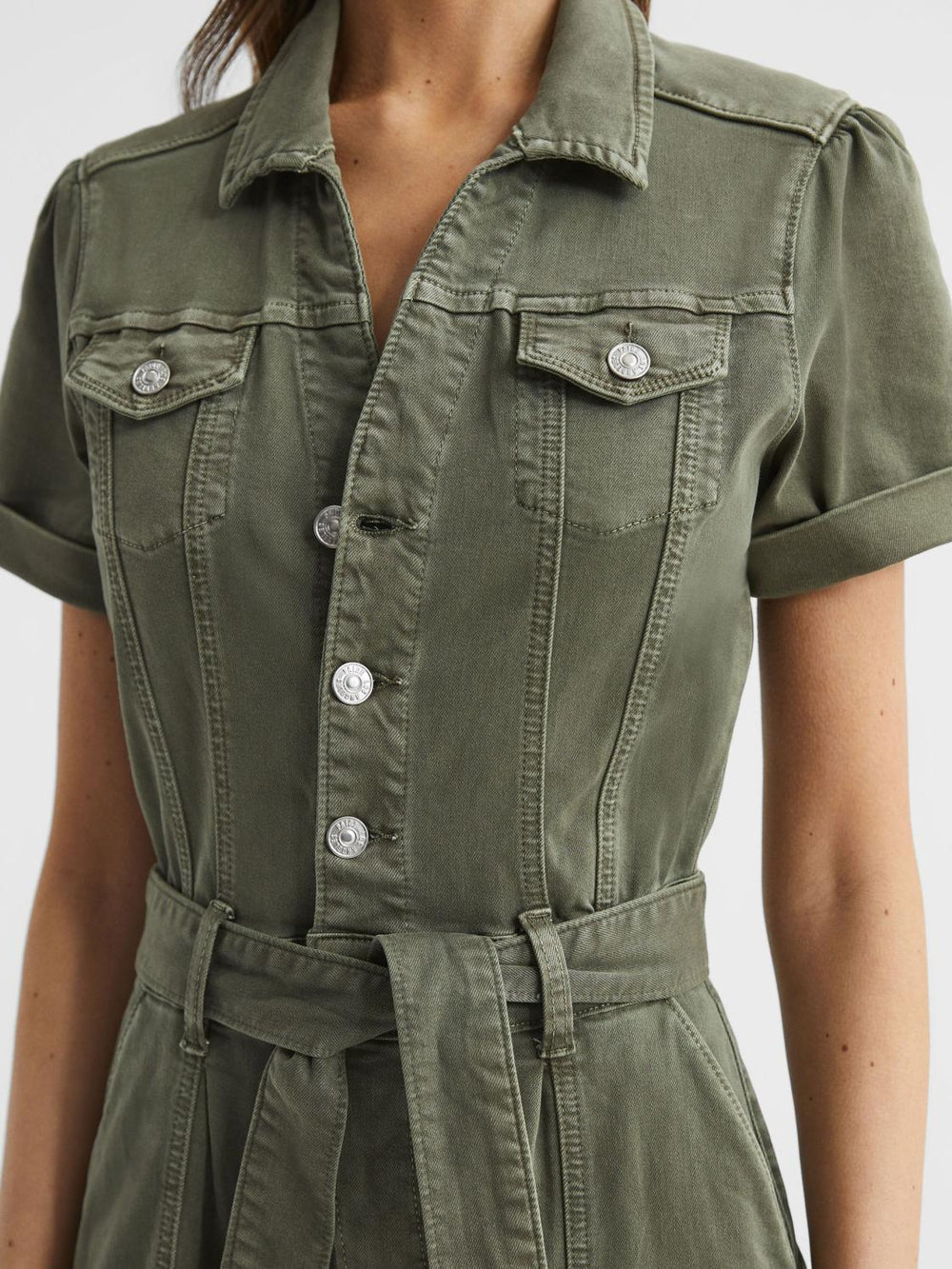 Reiss Jumpsuits | Brooklyn Paige Belted Jumpsuit Vintage Ivy Green - Women