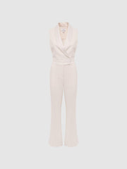 Reiss Jumpsuits | Dani Tuxedo Jumpsuit Ivory - Women