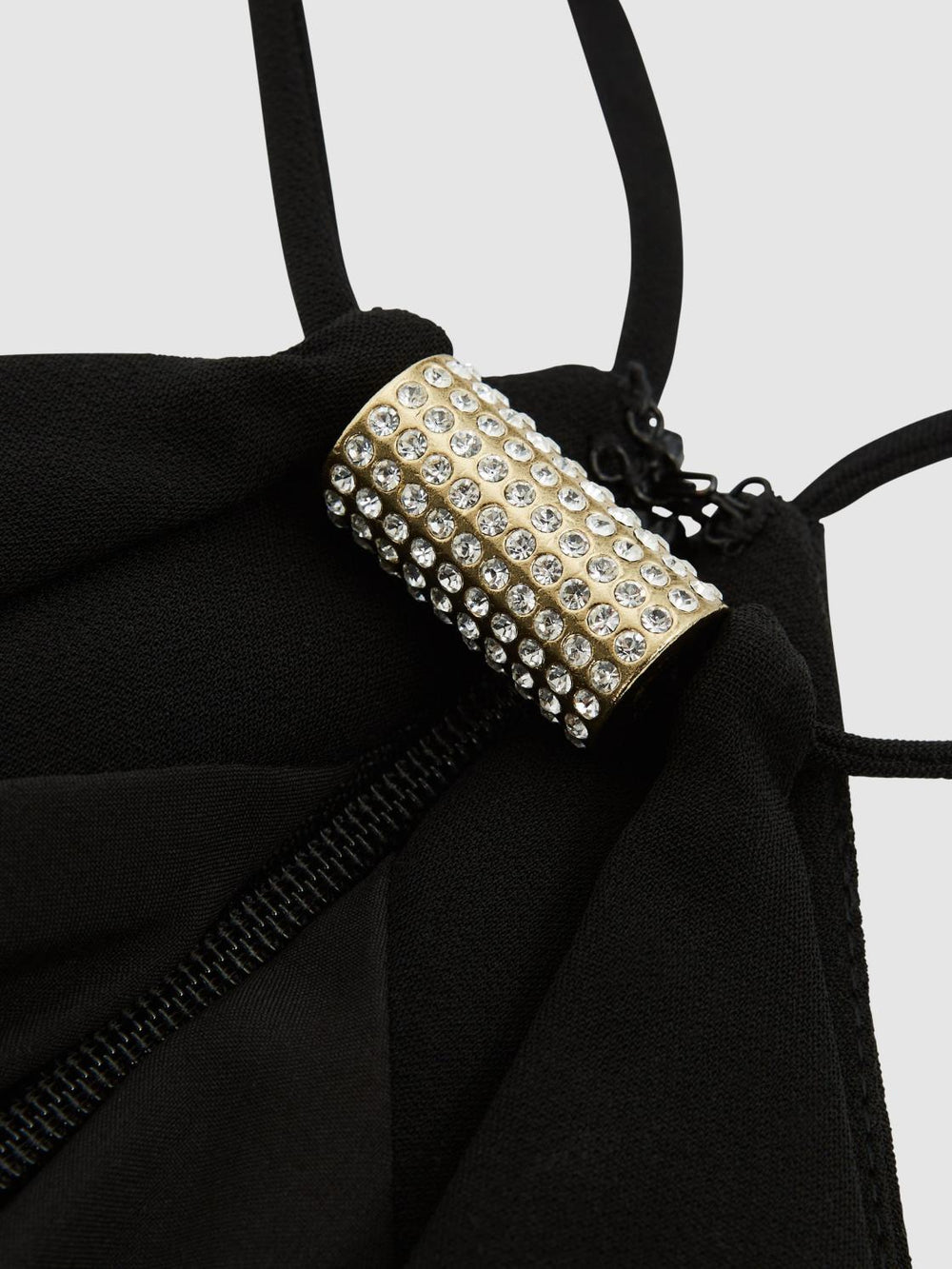 Reiss Jumpsuits | Ema Halston Halter Neck Wide Leg Jumpsuit Black - Women