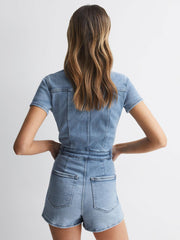 Reiss Jumpsuits | Good American Denim Playsuit Blue - Women