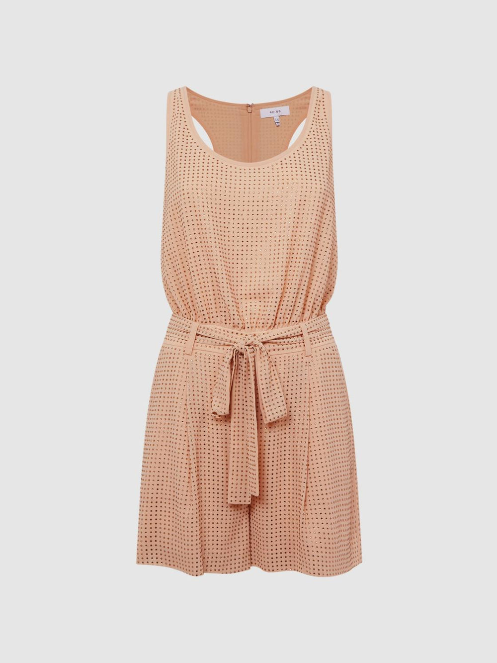 Reiss Jumpsuits | Serena Embellished Sleeveless Playsuit Nude - Women