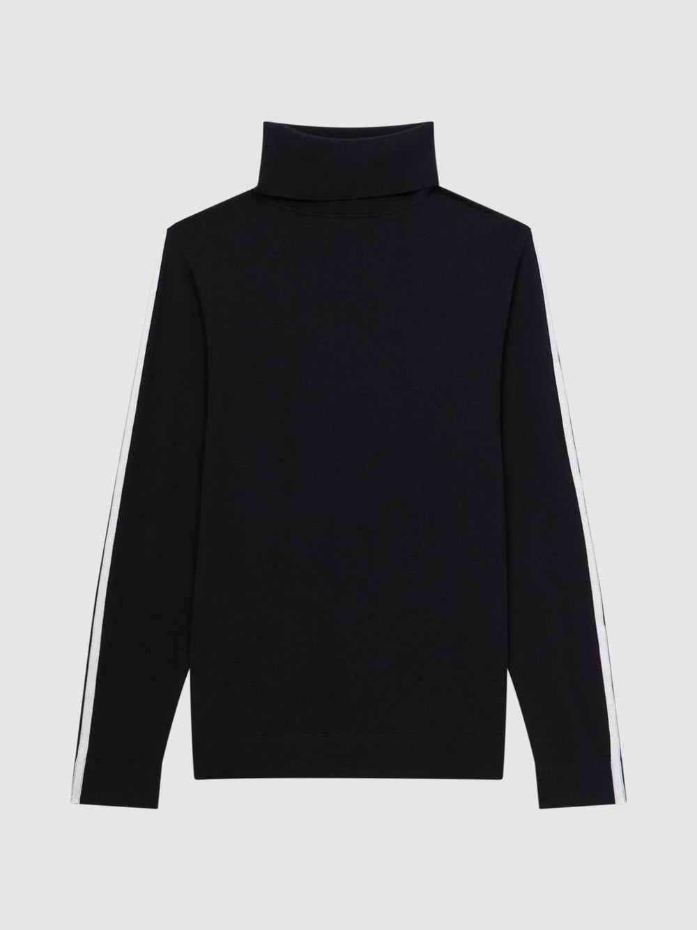 Reiss Knitwear | Aspen Long Sleeve Roll Neck Jumper Black - Men