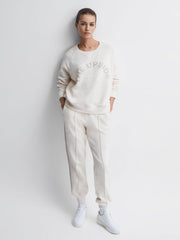 Reiss Knitwear | Baja The Upside Crew Neck Jumper Natural - Women