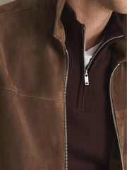 Reiss Knitwear | Blackhall Merino Wool Zip Neck Jumper Black - Men