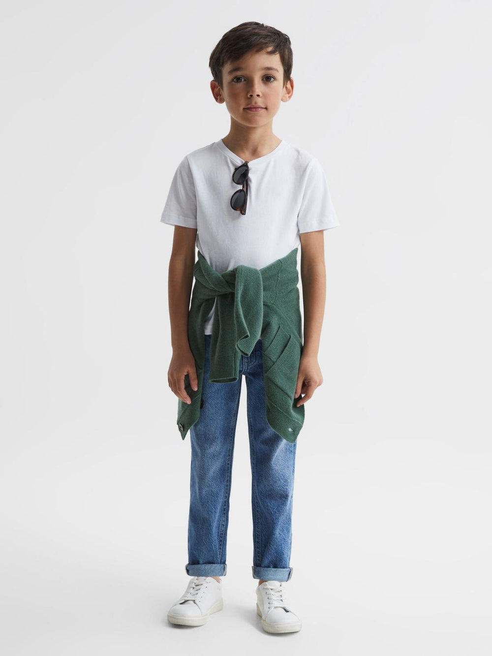 Reiss Knitwear | Chile Wool Blend Cardigan Ecru - Children