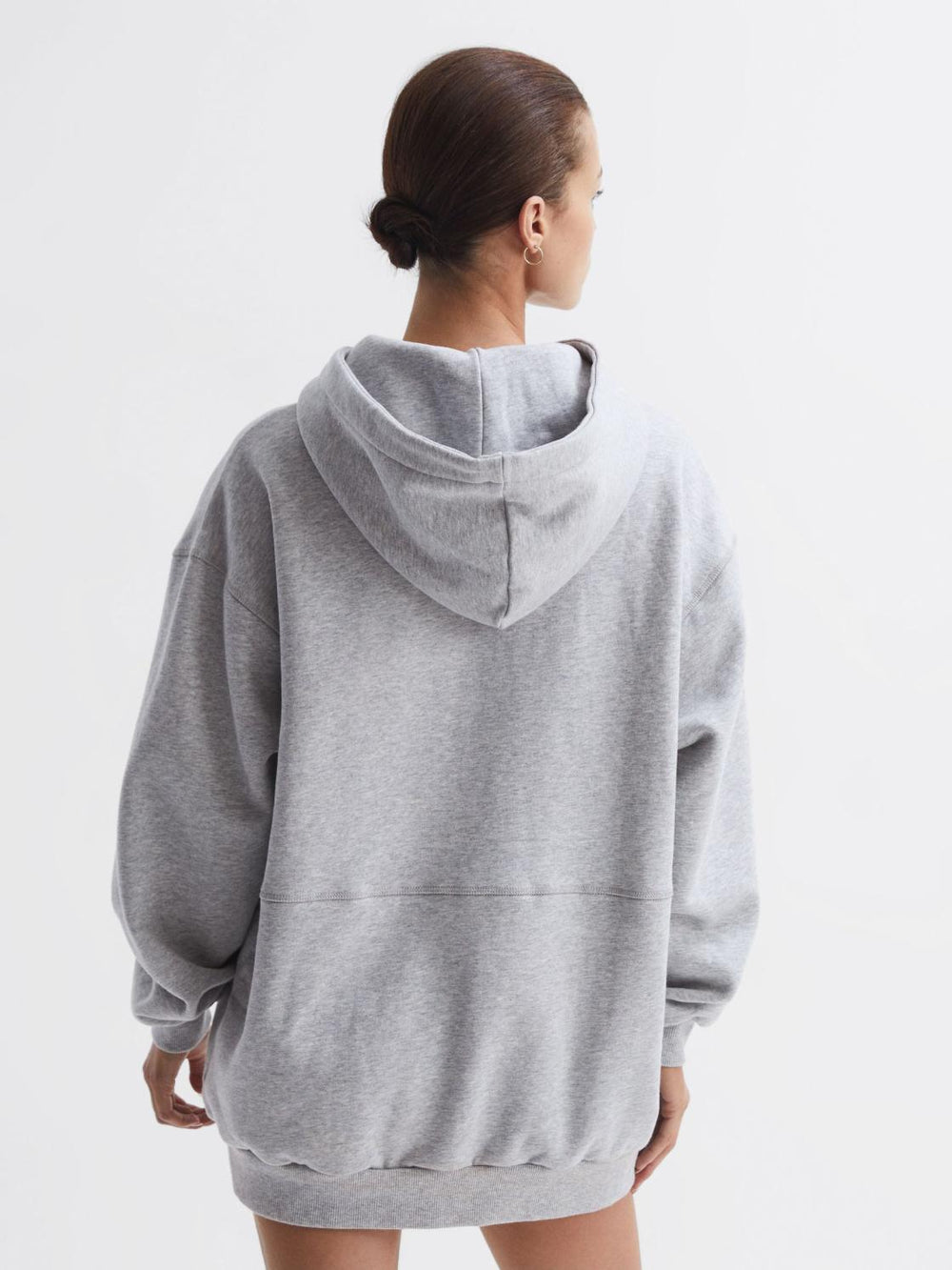 Reiss Knitwear | Dana The Upside Comfort Fit Hoodie Grey - Women