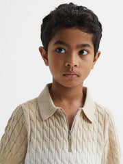 Reiss Knitwear | Micah Polo Shirt Sage - Children