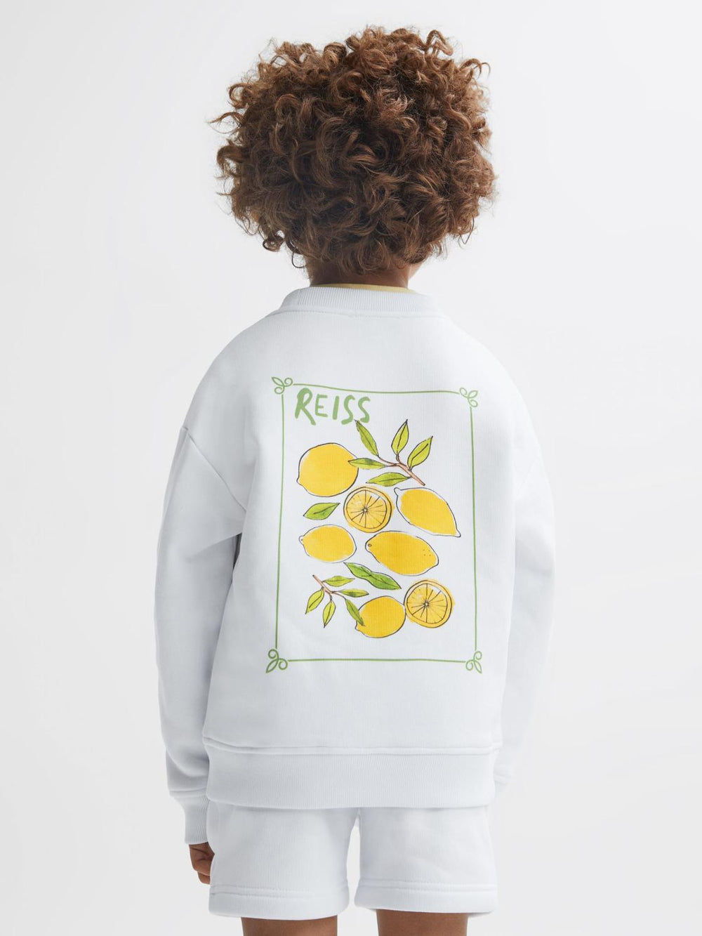 Reiss Knitwear | Positano Cotton Crew Neck Jumper Ecru - Children