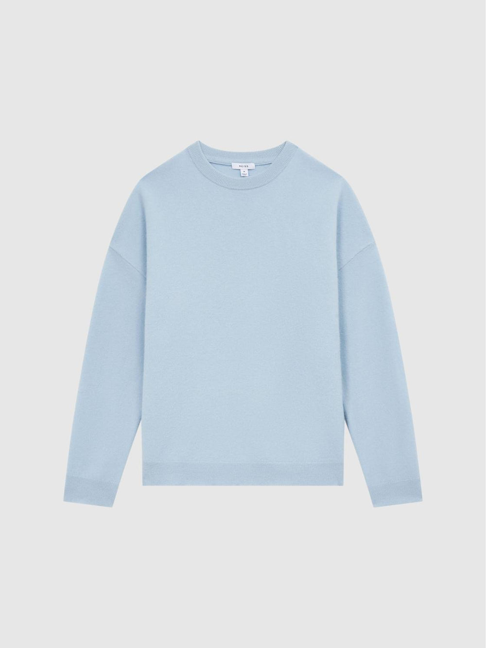 Reiss Knitwear | Prague Merino Blend Crew Neck Jumper Aquamarine - Men