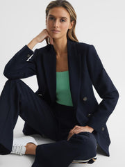 Reiss Knitwear | Tamara Square Neck Ribbed Vest Mint - Women