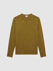 Reiss Knitwear | Wessex Merino Wool Jumper Bordeaux - Men