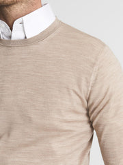 Reiss Knitwear | Wessex Merino Wool Jumper Bordeaux - Men