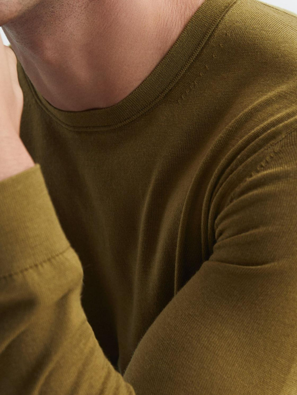 Reiss Knitwear | Wessex Merino Wool Jumper Bordeaux - Men