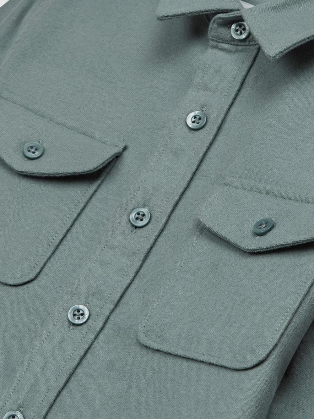 Reiss Overshirts | Tampa Twin Pocket Overshirt Duck Egg - Children