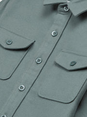 Reiss Overshirts | Tampa Twin Pocket Overshirt Duck Egg - Children