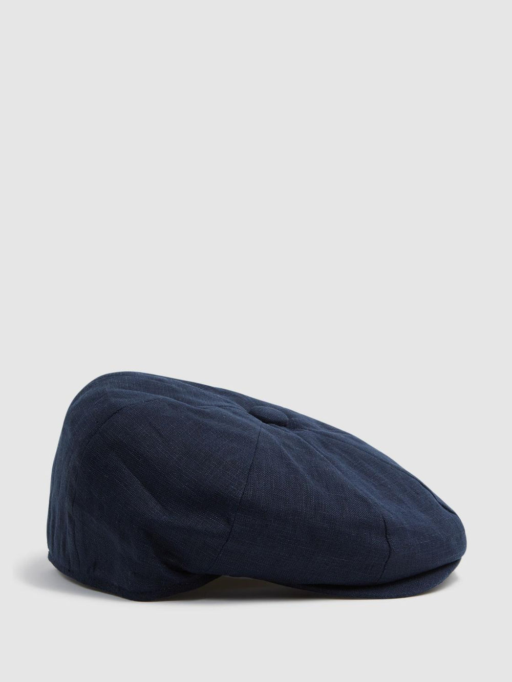Reiss Scarves, Hats & Gloves | Arbor Linen Baker Boy Cap Navy - Men