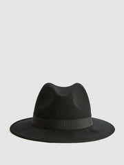 Reiss Scarves, Hats & Gloves | Ashbourne Wool Fedora Hat Black - Women