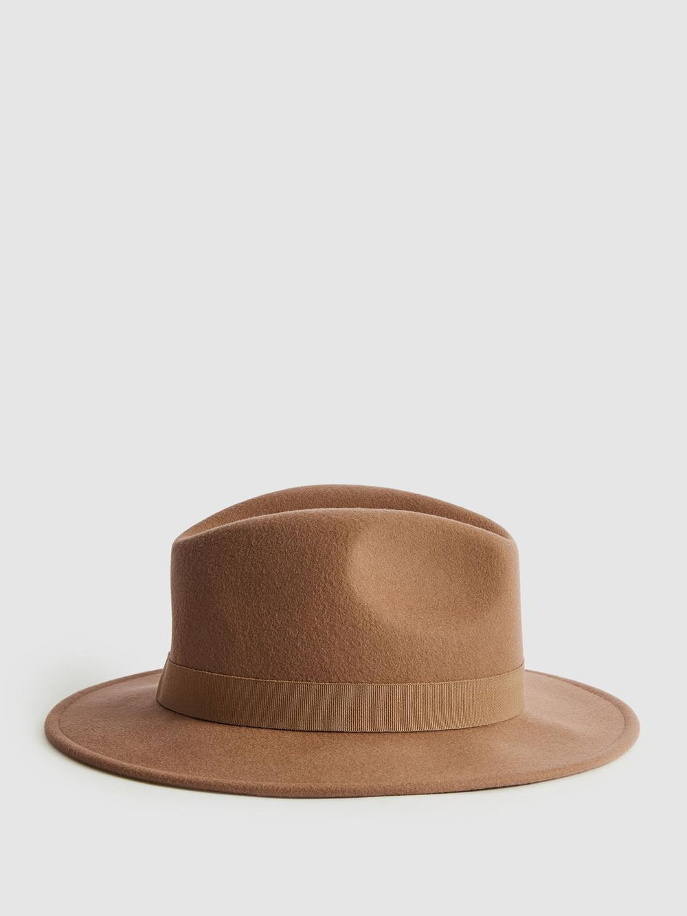 Reiss Scarves, Hats & Gloves | Ashbourne Wool Fedora Hat Camel - Women