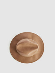 Reiss Scarves, Hats & Gloves | Ashbourne Wool Fedora Hat Camel - Women
