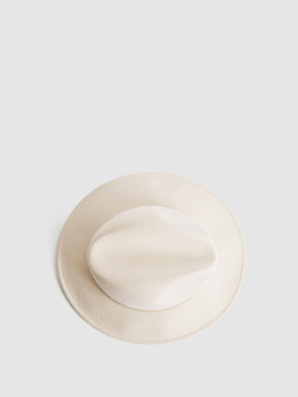 Reiss Scarves, Hats & Gloves | Ashbourne Wool Fedora Hat Ivory - Women