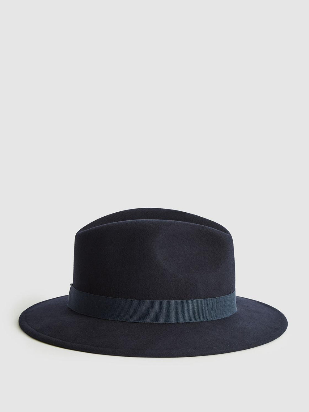 Reiss Scarves, Hats & Gloves | Ashbourne Wool Fedora Hat Navy - Women