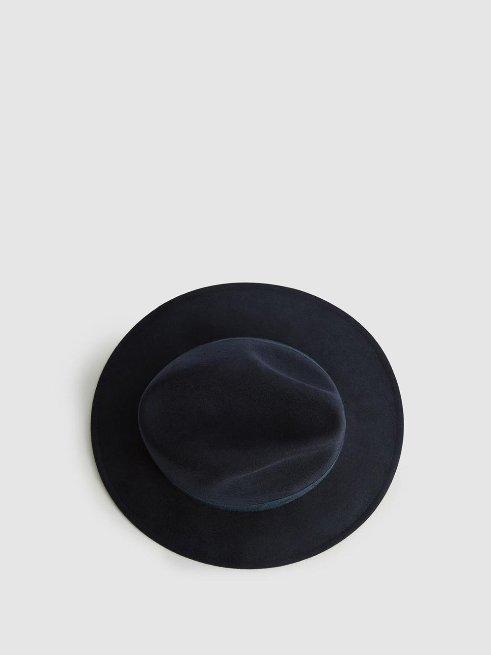 Reiss Scarves, Hats & Gloves | Ashbourne Wool Fedora Hat Navy - Women